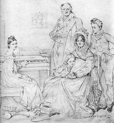 The Stamaty Family by Jean Auguste Dominique Ingres